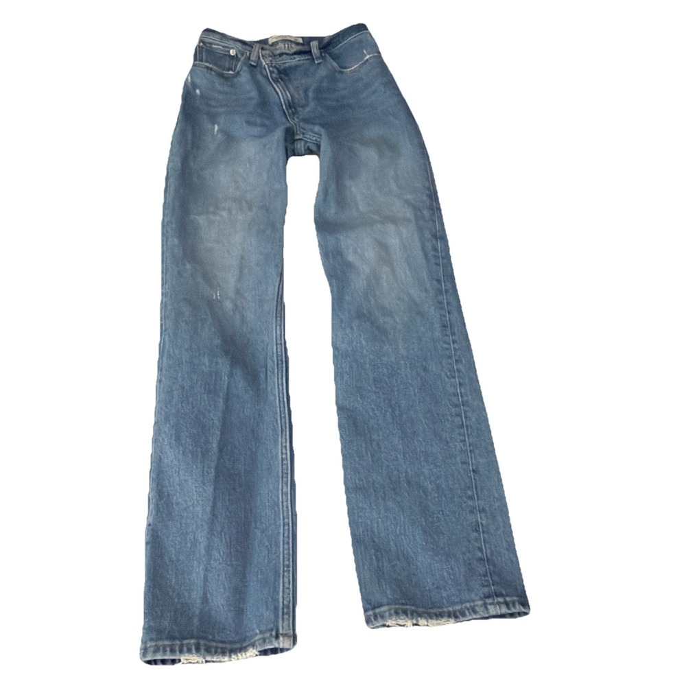 Abercrombie & Fitch Love 90s Straight Ultra High Rise Jeans Size 00S / 24 - Picture 1 of 11